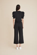 Load image into Gallery viewer, The Just Enough Puff Short Sleeve Sweatshirt in Black